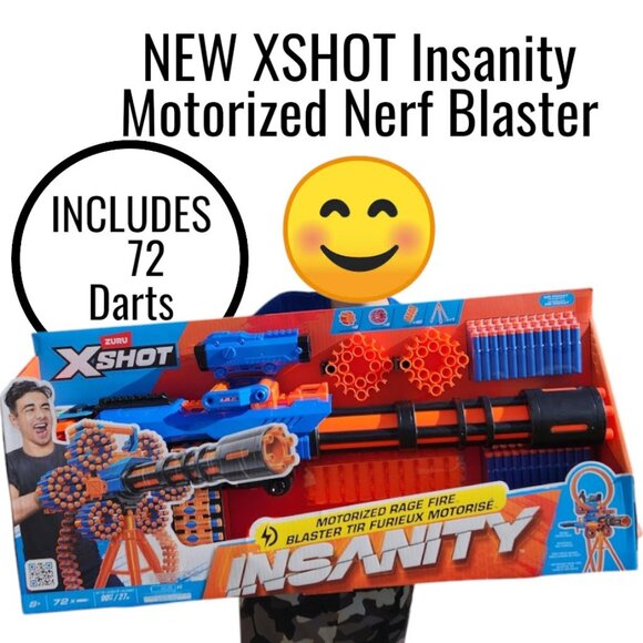 NEW XSHOT Insanity Motorized Rage Fire Toy Dart Blaster by ZURU Nerf Inspired To - Picture 2 of 16